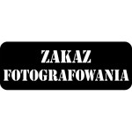 Szablon ostrzegawczy "Zakaz fotografowania" 