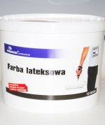 Farba lateksowa biała, jedwabisty połysk 10 l